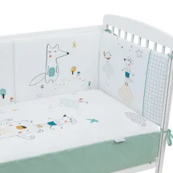 Edredón con protector cuna 60×120 cm Amigos
