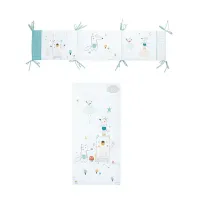 Edredón con protector cuna 60×120 cm Amigos