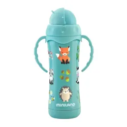 Botella térmica con pajita Miniland Thermokid Aqua