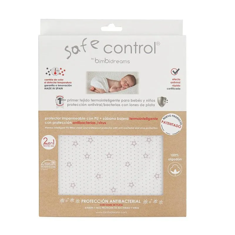 Sábana bajera y protector capazo 2 en 1 – Termocontrol Safe Control