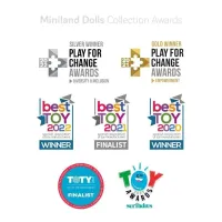 Muñeca caucásica rubia 38 cm Colourful Miniland