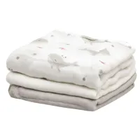 Kiokids Pack 3 Muselinas Bambú 70 x 70 cm