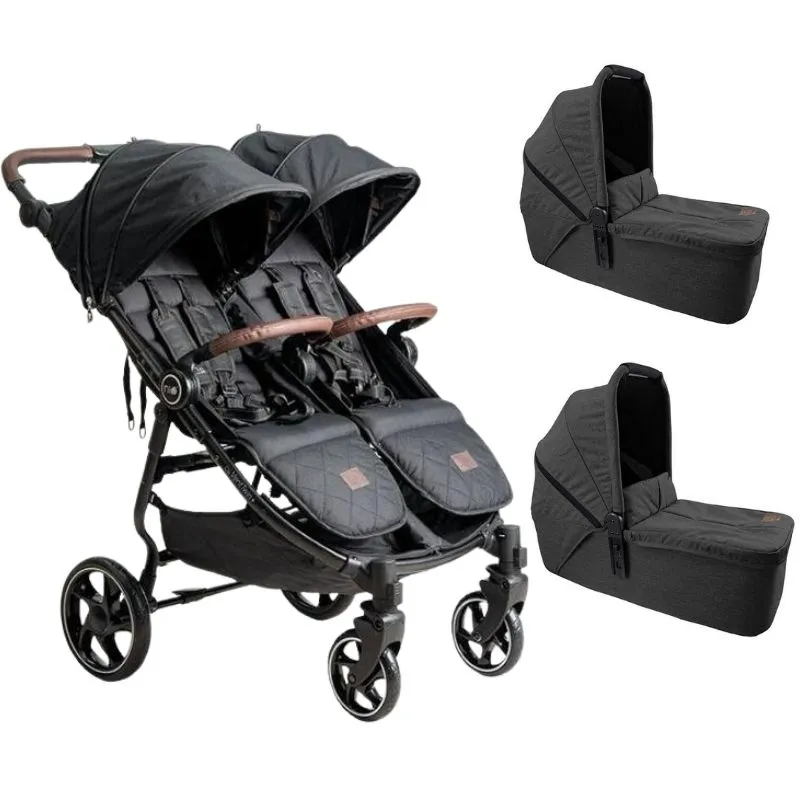 Cochecito Gemelar Niu Vent Twin + con 2 Capazos