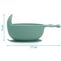 Kiokids Cuenco silicona con ventosa Caracol
