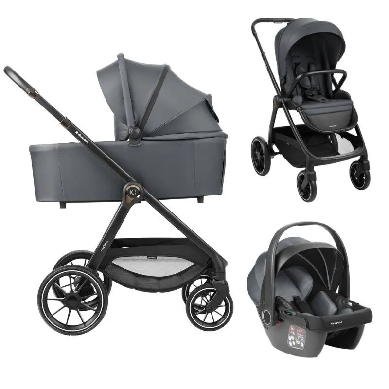 Kikka Boo Modena | Cochecito 3 Piezas Capazo + Silla + Grupo 0