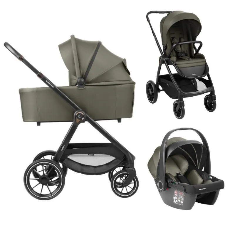 Kikka Boo Modena | Cochecito 3 Piezas Capazo + Silla + Grupo 0