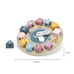 Olmitos Reloj de formas de madera PolarB