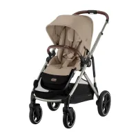 Cybex Gazelle S Cochecito para 1 o 2 Niños convertible en doble color Almond Beige