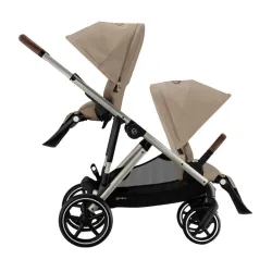 Cybex Gazelle S Cochecito para 1 o 2 Niños convertible en doble color Almond Beige