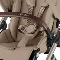 Cybex Gazelle S Cochecito para 1 o 2 Niños convertible en doble color Almond Beige