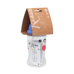 Kiokids Botella con pajita 350 ml