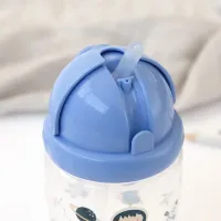 Kiokids Botella con Pajita 350 ml para Bebé +6 Meses