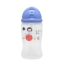 Kiokids Botella con Pajita 350 ml para Bebé +6 Meses
