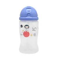 Kiokids Botella con Pajita 350 ml para Bebé +6 Meses