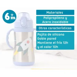 Kiokids Botella Térmica Acero Inoxidable 280 ml | Infantil