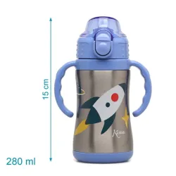 Kiokids Botella Térmica Acero Inoxidable 280 ml | Infantil