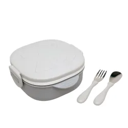 Kiokids Caja almuerzo cuadrado acero inoxidable