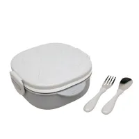 Kiokids Caja almuerzo cuadrado acero inoxidable