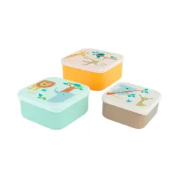 Miniland Snackbox-3 Cajitas para almuerzo