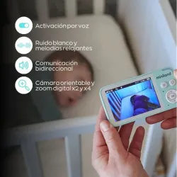 Digimonitor 3.5 Compact Miniland – Monitor bebé con pantalla y visión nocturna