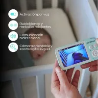 Digimonitor 3.5 Compact Miniland – Monitor bebé con pantalla y visión nocturna