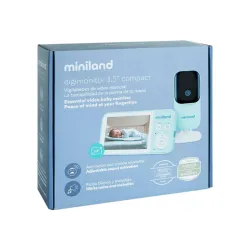 Digimonitor 3.5 Compact Miniland – Monitor bebé con pantalla y visión nocturna