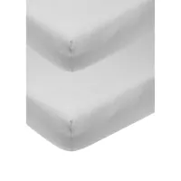 Sábanas bajera cuna 60x120 Meyco Pack 2 | Ajustables algodón