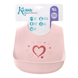 Babero Silicona Kiokids Corazón