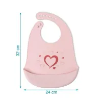 Kiokids Babero Silicona Corazón