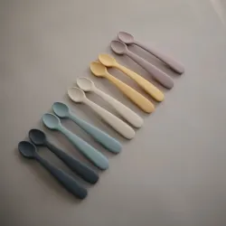 Mushie Pack 2 cuharas silicona