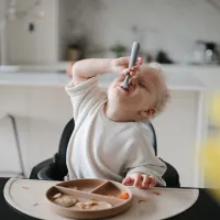 Mushie Pack 2 cuharas silicona