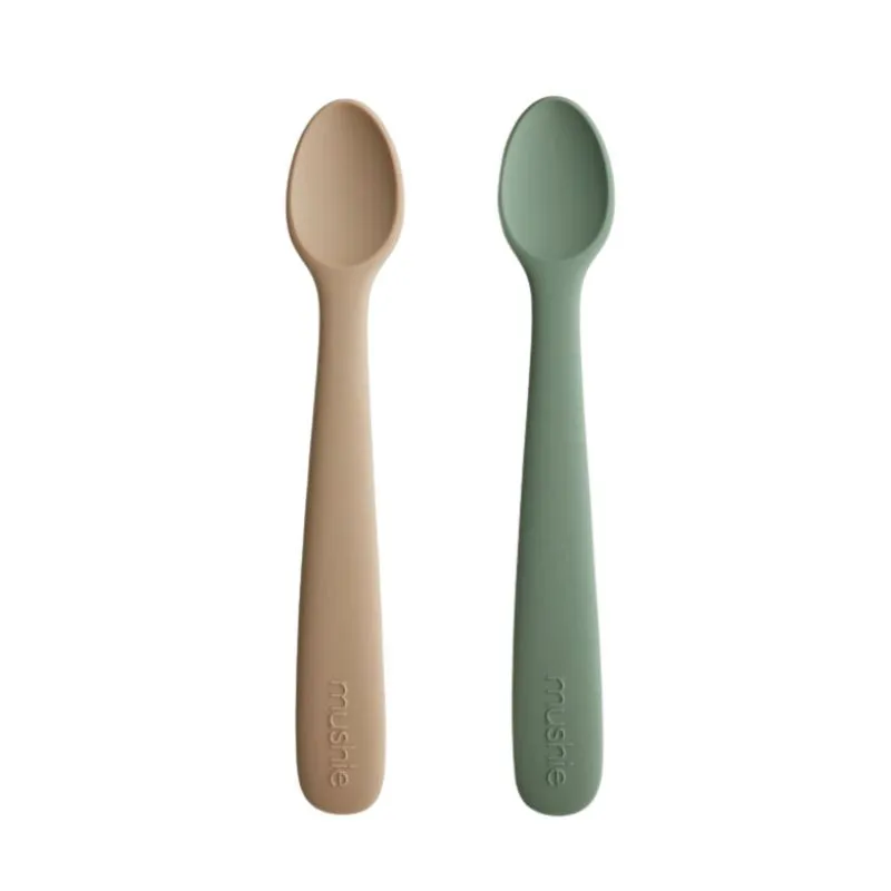 Mushie Pack 2 cuharas silicona