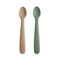 Mushie Pack 2 cuharas silicona