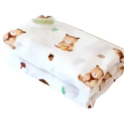 Kiokids Muselina de Bambú para bebé 120 x 120 cm