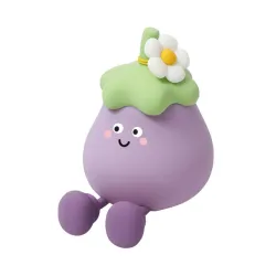 InnoGIO Luz Nocturna Bebé Berenjena Silicona LED recargable