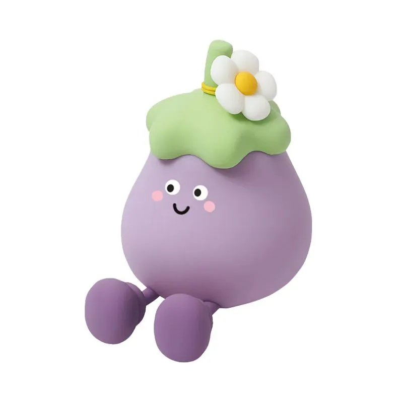 InnoGIO Luz Nocturna Bebé Berenjena Silicona LED recargable