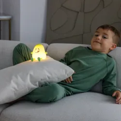 InnoGIO Luz Nocturna Mango de Silicona LED Recargable para bebé