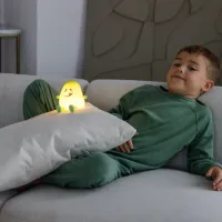 InnoGIO Luz Nocturna Mango de Silicona LED Recargable para bebé