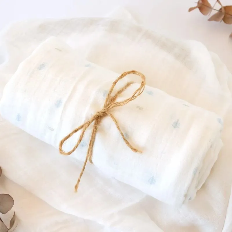 Kiokids Muselina Bambú 120 x 120 cm Hojas