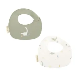 Bimbidreams Pack de 2 baberos 19 x 19 cm