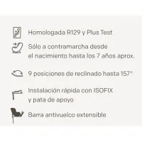 Joie Signature i-Prodigi Pro Silla de Coche 40-125 cm | Contramarcha y Plus Test Sueco