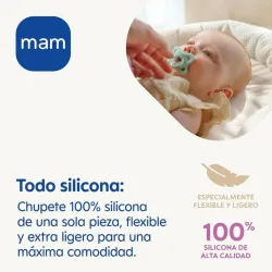 MAM Pack 2 chupetes Comfort Silicona 3-12 meses
