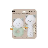 Saro Saro Set de 2 sonajeros Sweet & Fun
