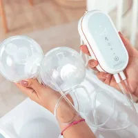 InnoGIO GIOmum Line Soft Extractor de Leche Eléctrico Doble con Aspirador Nasal GIO-360