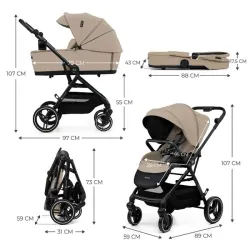 Kinderkraft Yoxi Cochecito dos piezas