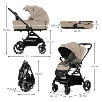 Kinderkraft Yoxi Cochecito dos piezas