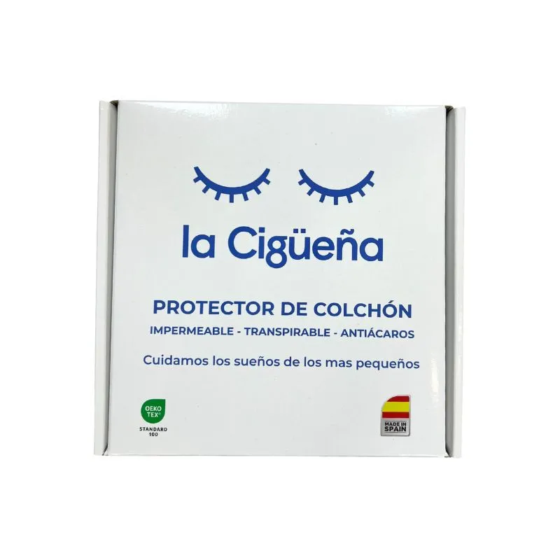 La Cigüeña Protector Colchón Tencel para Cuna 60 x 120 cm