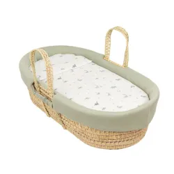 Bimbidreams Moisés de mimbre y patas madera