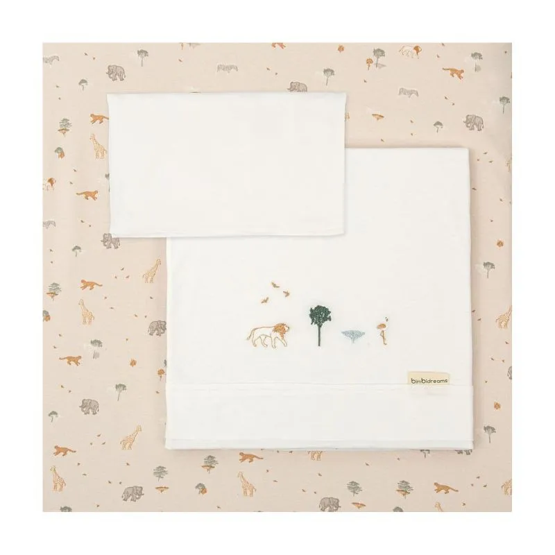 Bimbidreams Juego Sábanas Minicuna 50x 80 cm Nairobi