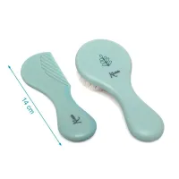Kiokids Set de peine y cepillo de cerdas naturales